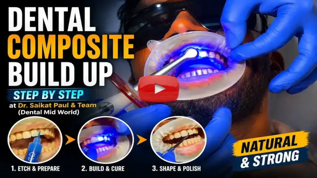 Dental Composite Buildup at Dr.Saikat Paul and Team(Dental Mid World) in Midnapore